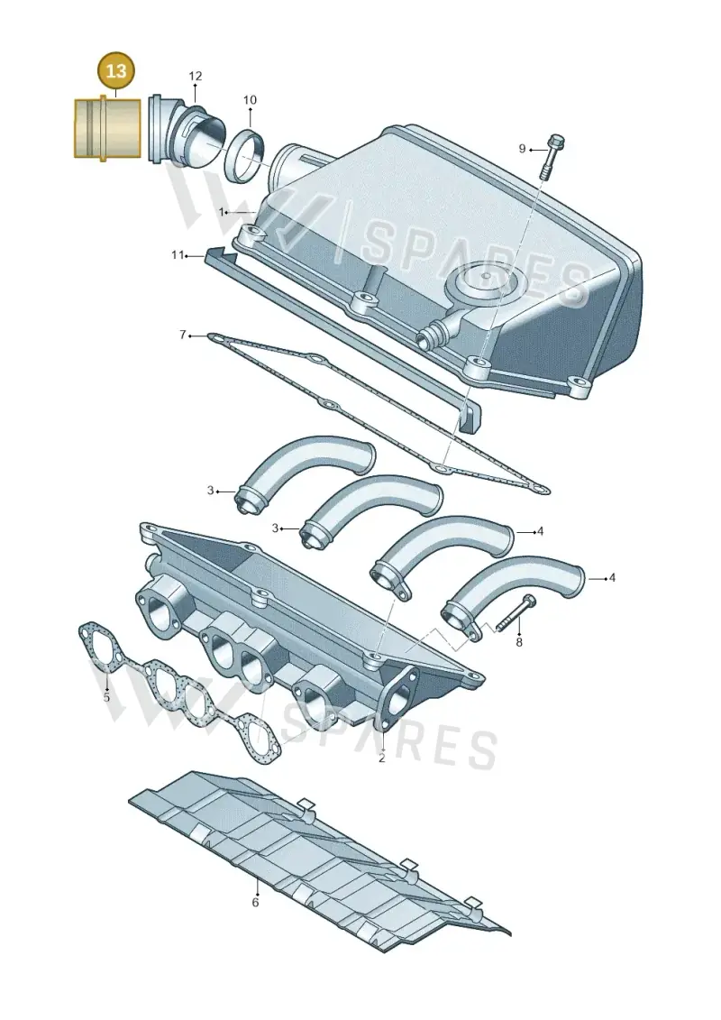 028128063E — Volkswagen LUPO/3L TDI (2003-2005) diagram 158129600, position 13