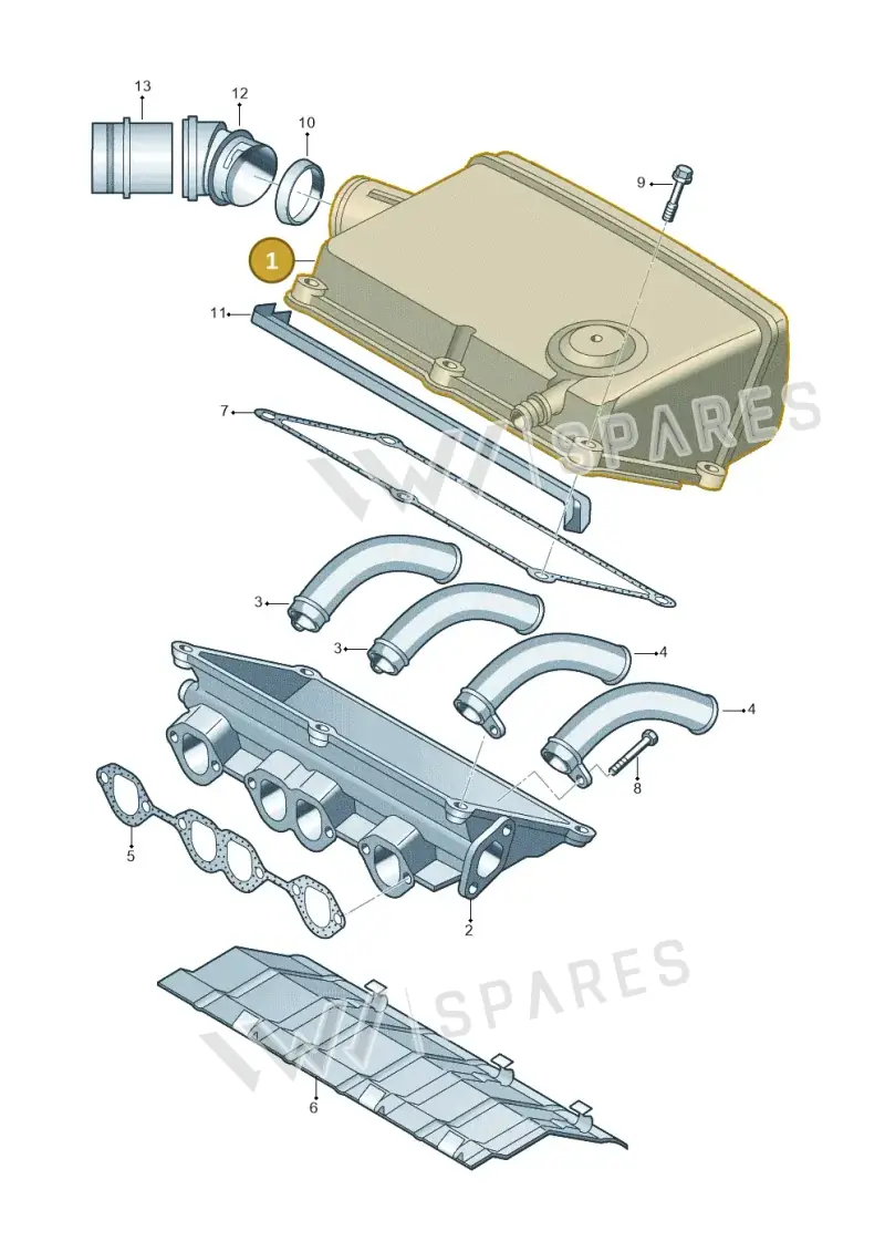 028129037C — Volkswagen POLO (1994-1999) diagram 158129600, position 1