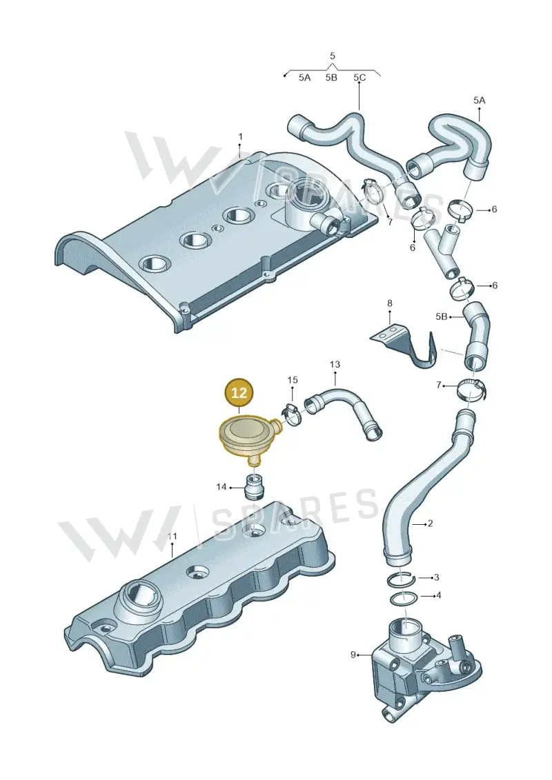 028129101E — Volkswagen POLO CLASSIC           06> (2005-) diagram 194103800, position 12