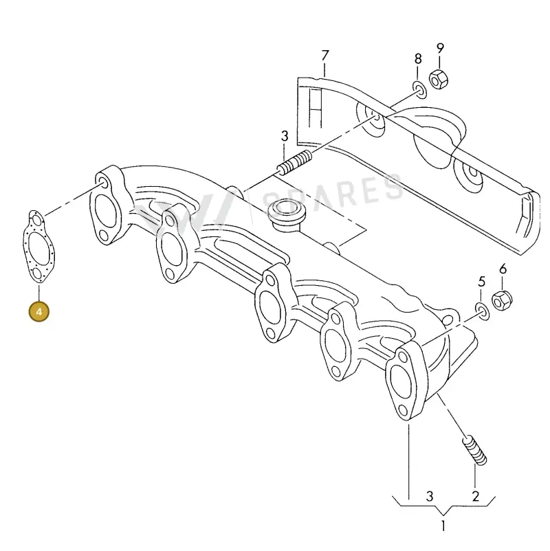 028129589B — Volkswagen LT, LT 4X4 (1996-2003) diagram 176253300, position 4