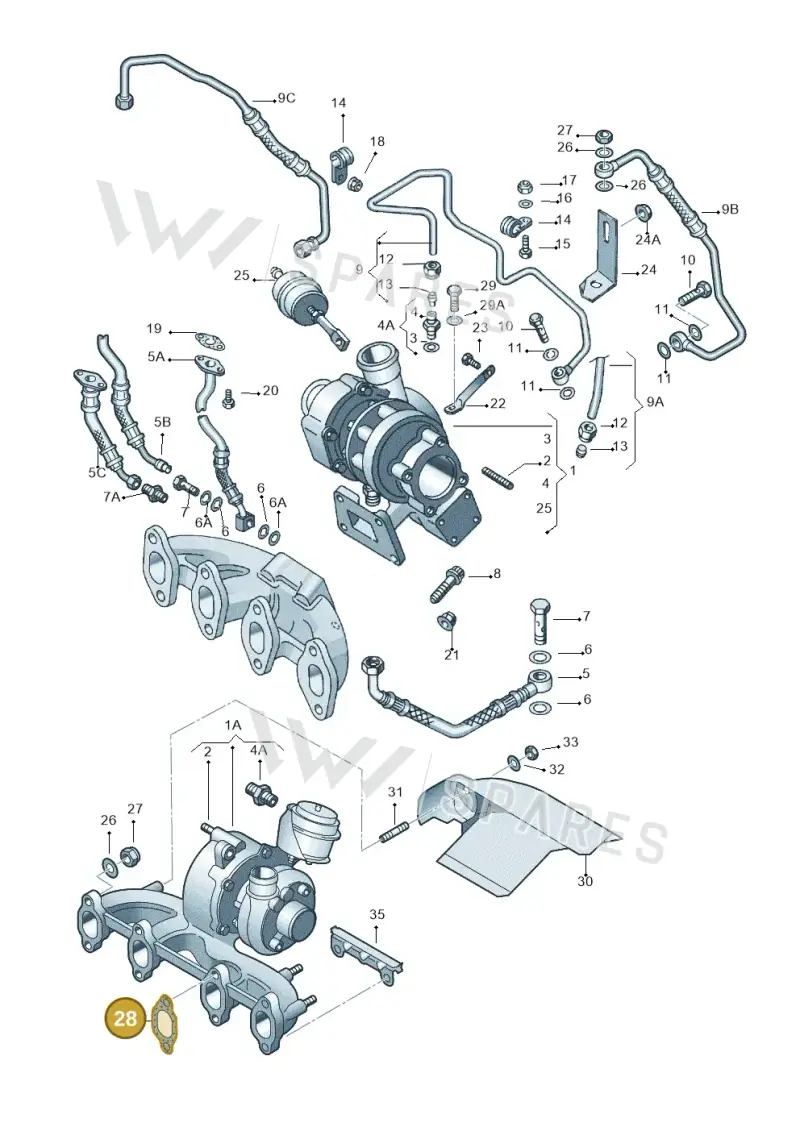 028129589B — Volkswagen Jetta/Wagon (2002-2006) diagram 194145550, position 28