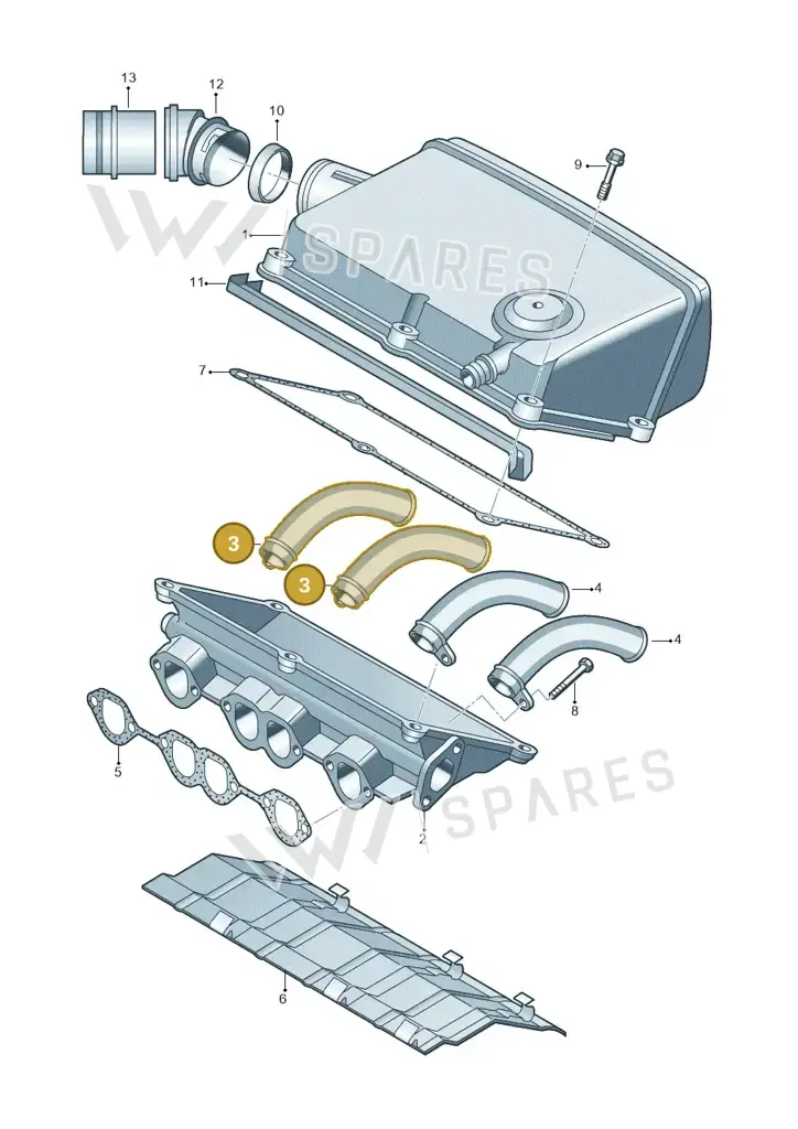 028129617 — Volkswagen LUPO/3L TDI (2003-2005) diagram 158129600, position 3