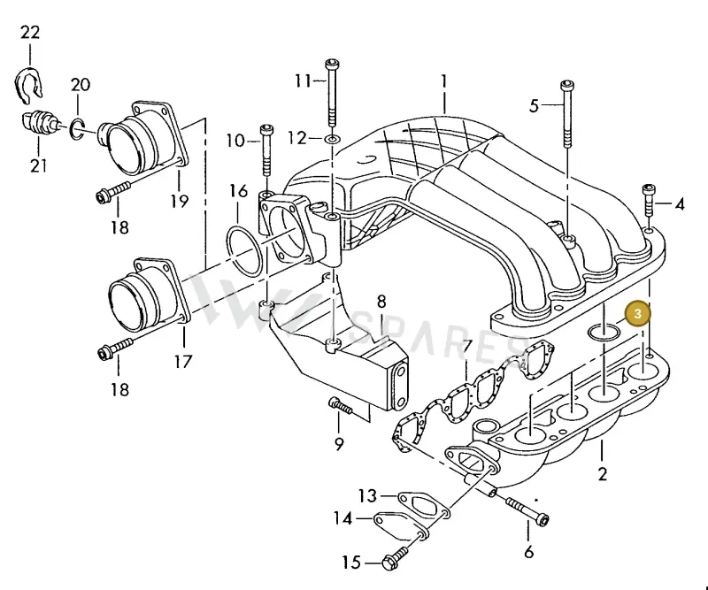028129672C — Volkswagen DIES.-IND.-MOT.1,9>2,0 (1990-2007) diagram 423129100, position 3
