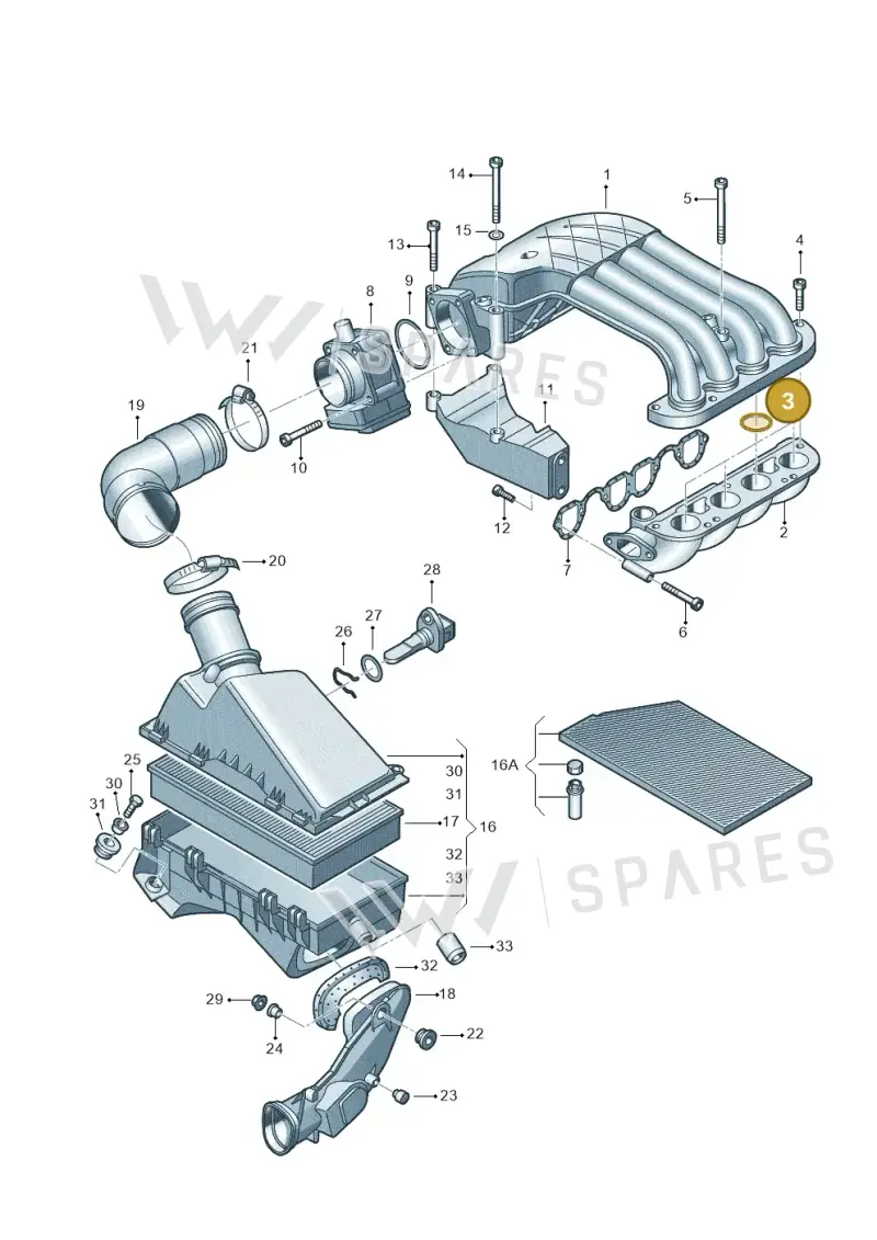 028129672C — Volkswagen Jetta/Wagon (2002-2006) diagram 194129260, position 3