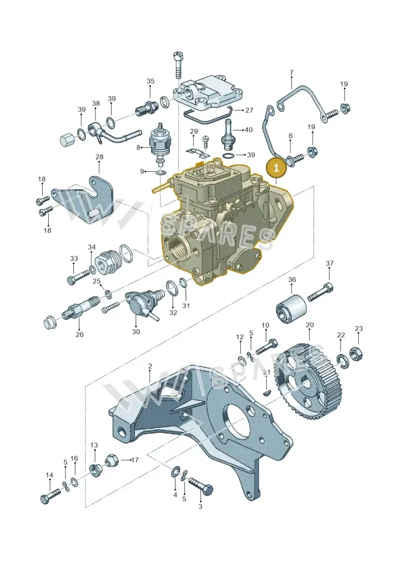 028130081P — Volkswagen POLO (1999-2001) diagram 121130200, position 1