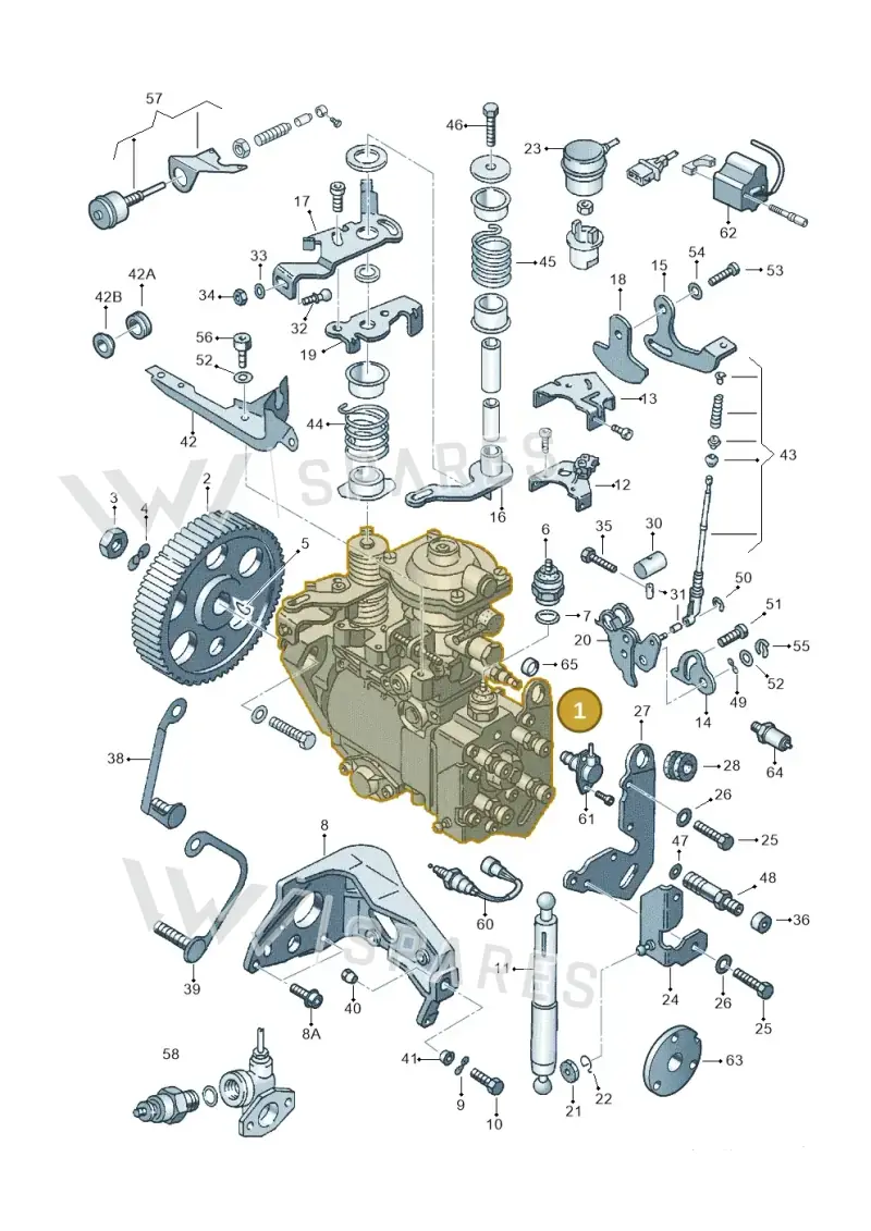 028130081X — Volkswagen GOLF VAR./VENTO (1996-1999) diagram 121130100, position 1