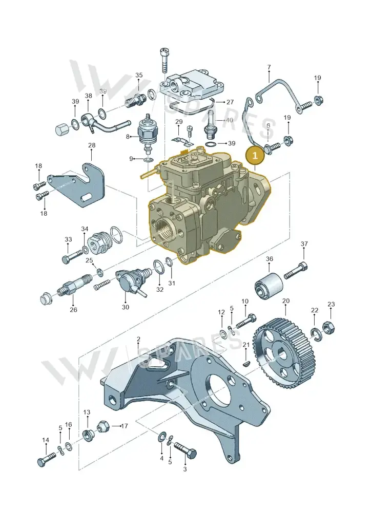 028130082A — Volkswagen POLO (1999-2001) diagram 121130200, position 1