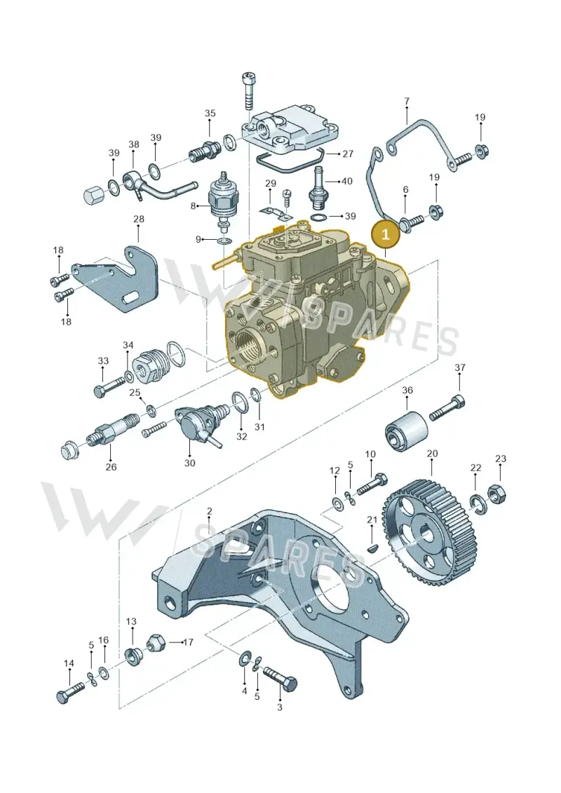 028130082A — Volkswagen POLO (1999-2001) diagram 121130200, position 1
