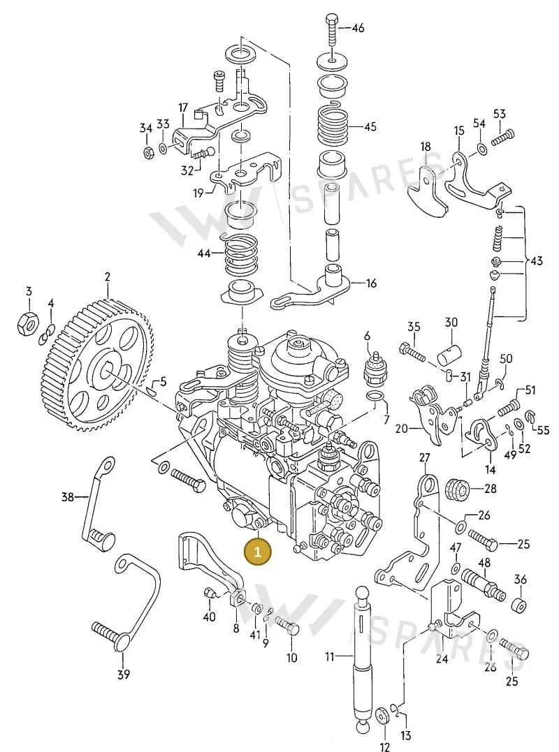 028130107K — Volkswagen Passat (1991-1993) diagram 084035000, position 1