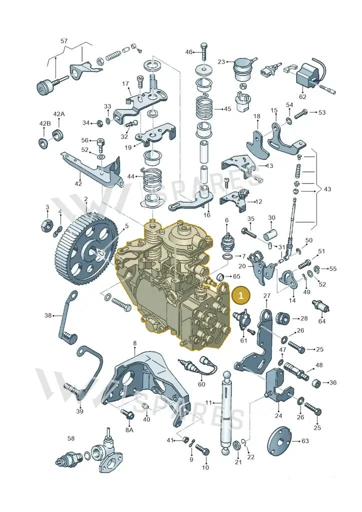 028130107Q — Volkswagen Golf/Ecomatic 95 (1994-1995) diagram 121130100, position 1