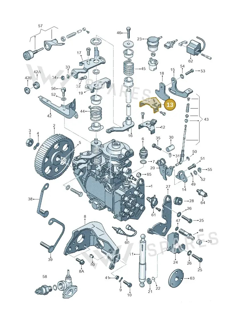 028130114A — Volkswagen CADDY-KOMBI/KASTEN (1995-2003) diagram 121130100, position 13