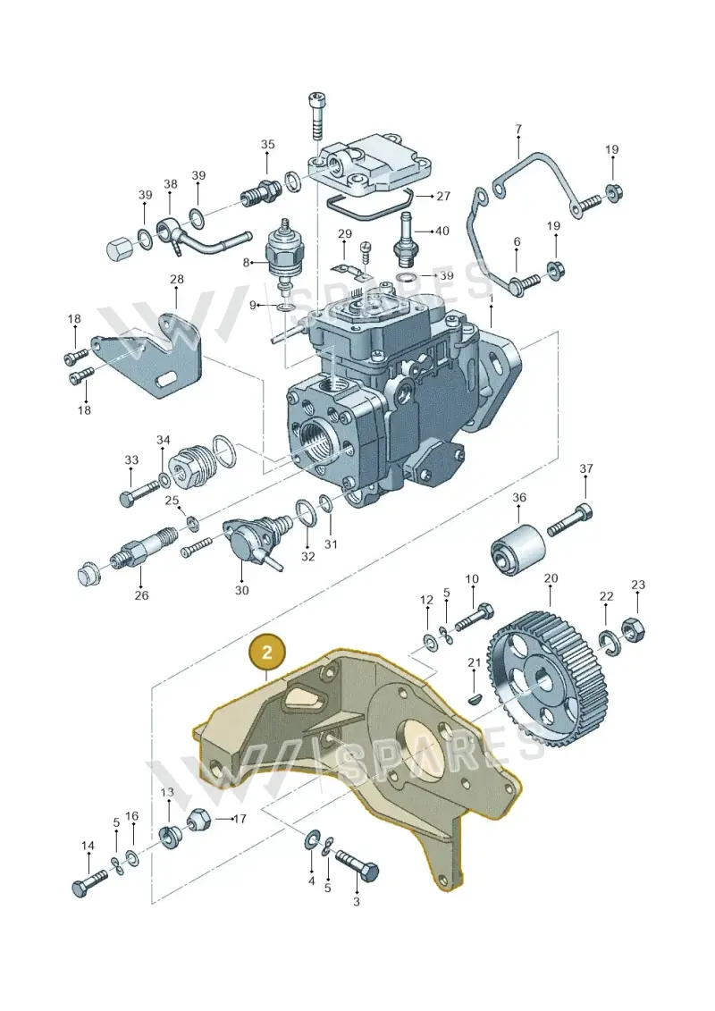 028130147B — Volkswagen LUPO/3L TDI (2003-2005) diagram 121130200, position 2