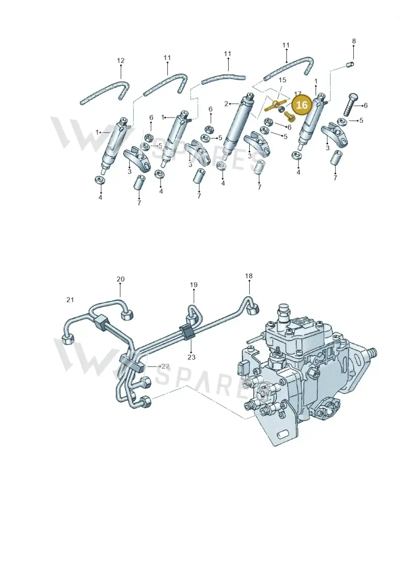 028130315 — Volkswagen Polo (2008-2009) diagram 114130700, position 16