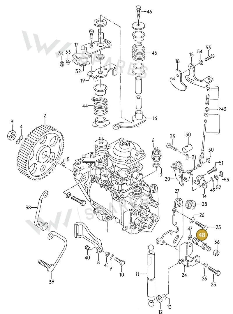 028130795 — Volkswagen Passat (1991-1993) diagram 084035000, position 48