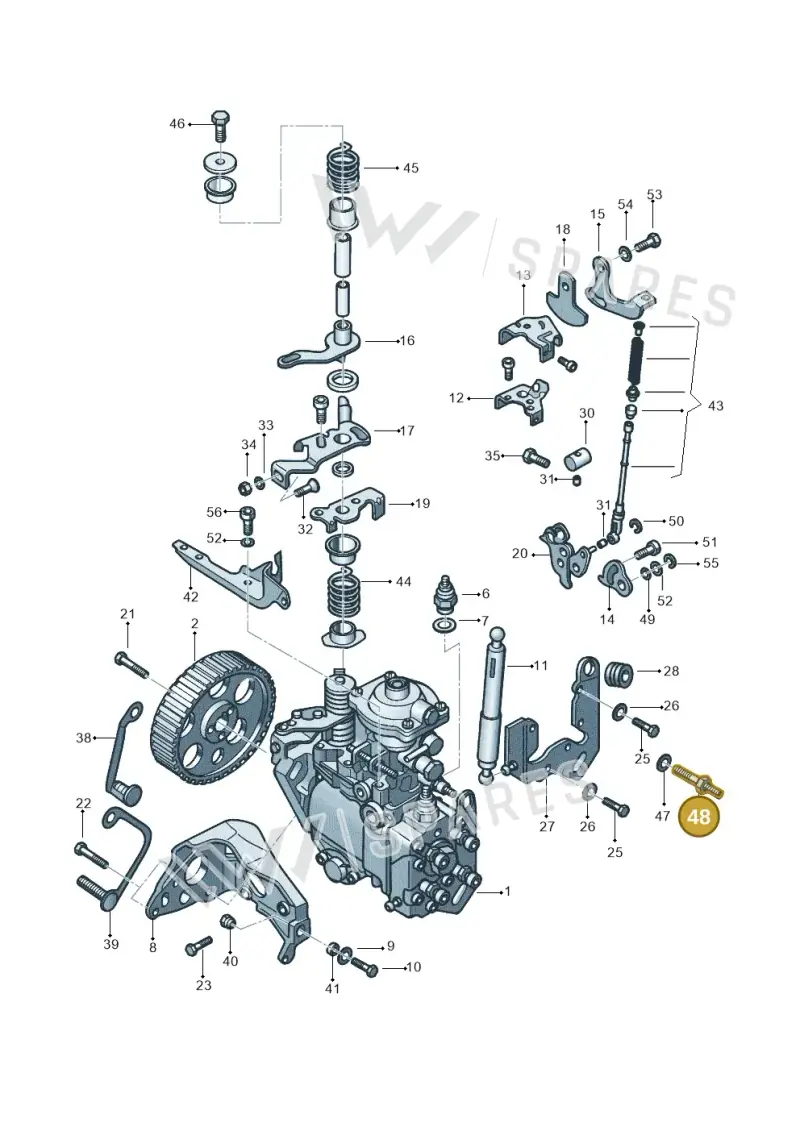 028130795 — Volkswagen GOL 2P/4P            M.06> (2005-) diagram 303130150, position 48