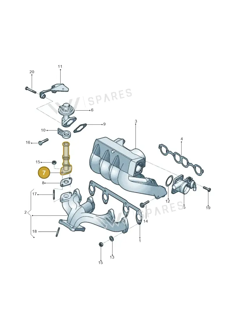 028131521AA — Volkswagen GOL 2P/4P            M.06> (2005-) diagram 303129470, position 7