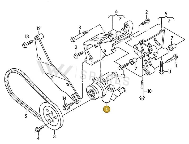 028145157DX — Volkswagen Passat (1991-1993) diagram 084047000, position 1