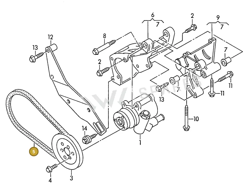 028145271K — Volkswagen Passat (1989-1991) diagram 084047000, position 5