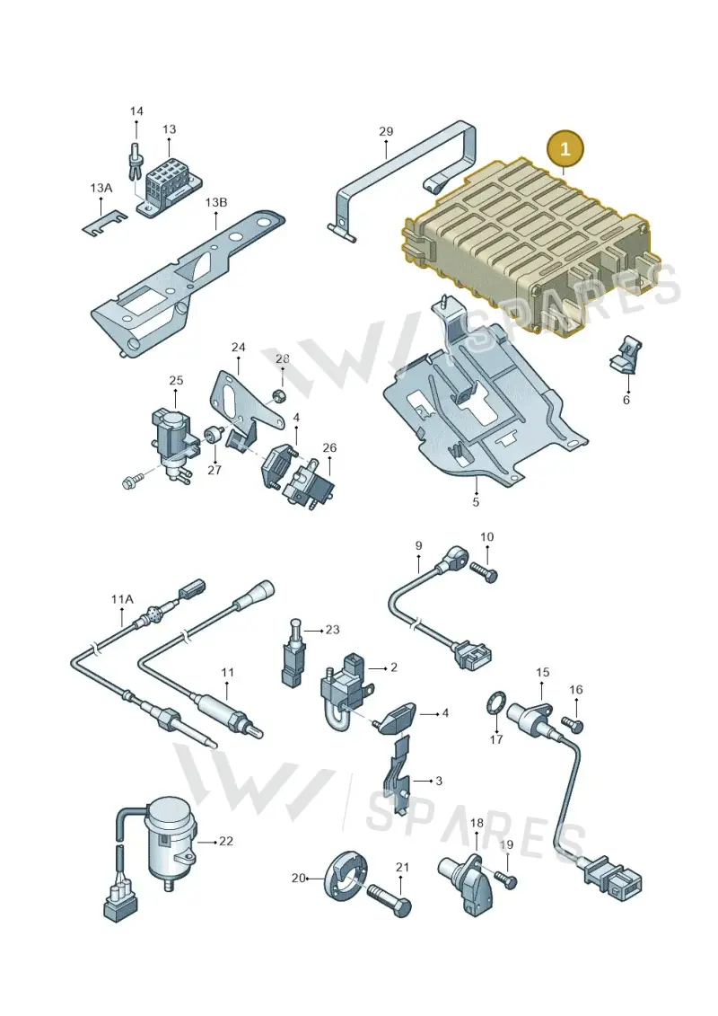 028906021GP — Volkswagen SHARAN/SYNCRO (1995-2000) diagram 162906100, position 1