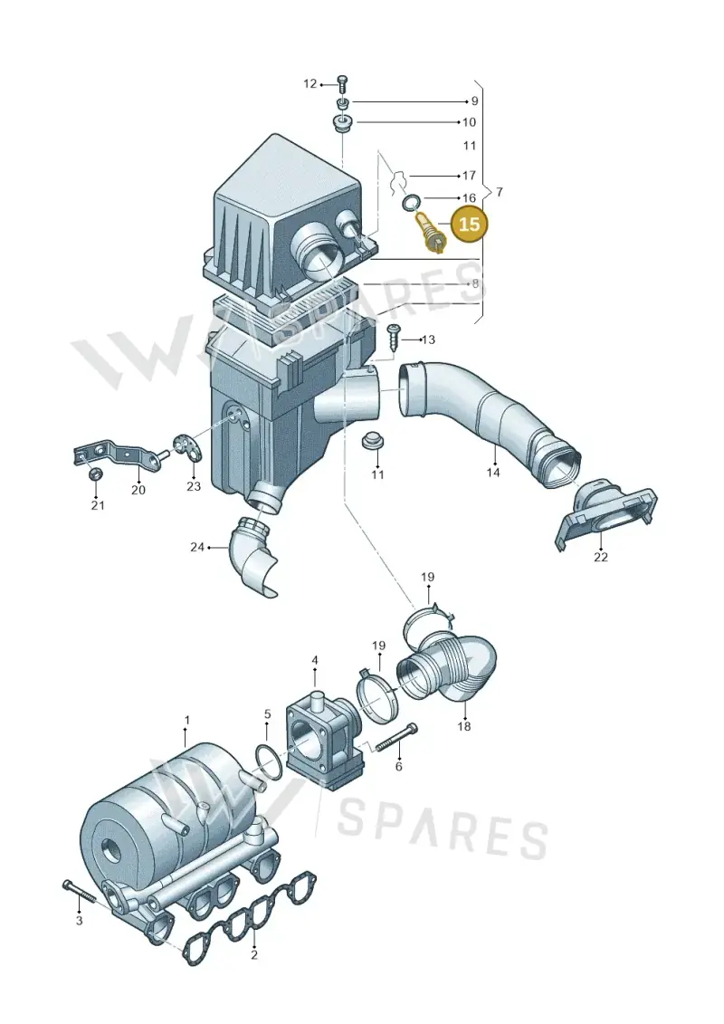 028906081 — Volkswagen Polo (2008-2009) diagram 253129250, position 15