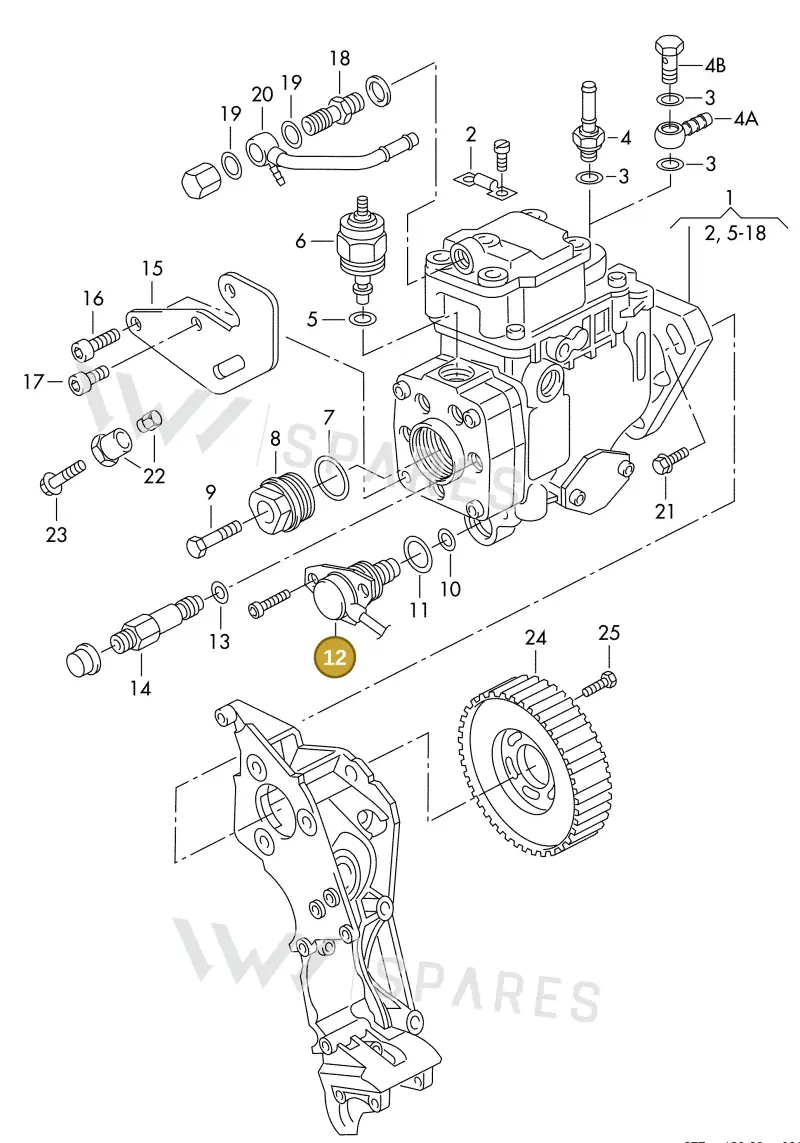 028906283M — Volkswagen MARINE-MOTOR           02> (2002-) diagram 277130200, position 12