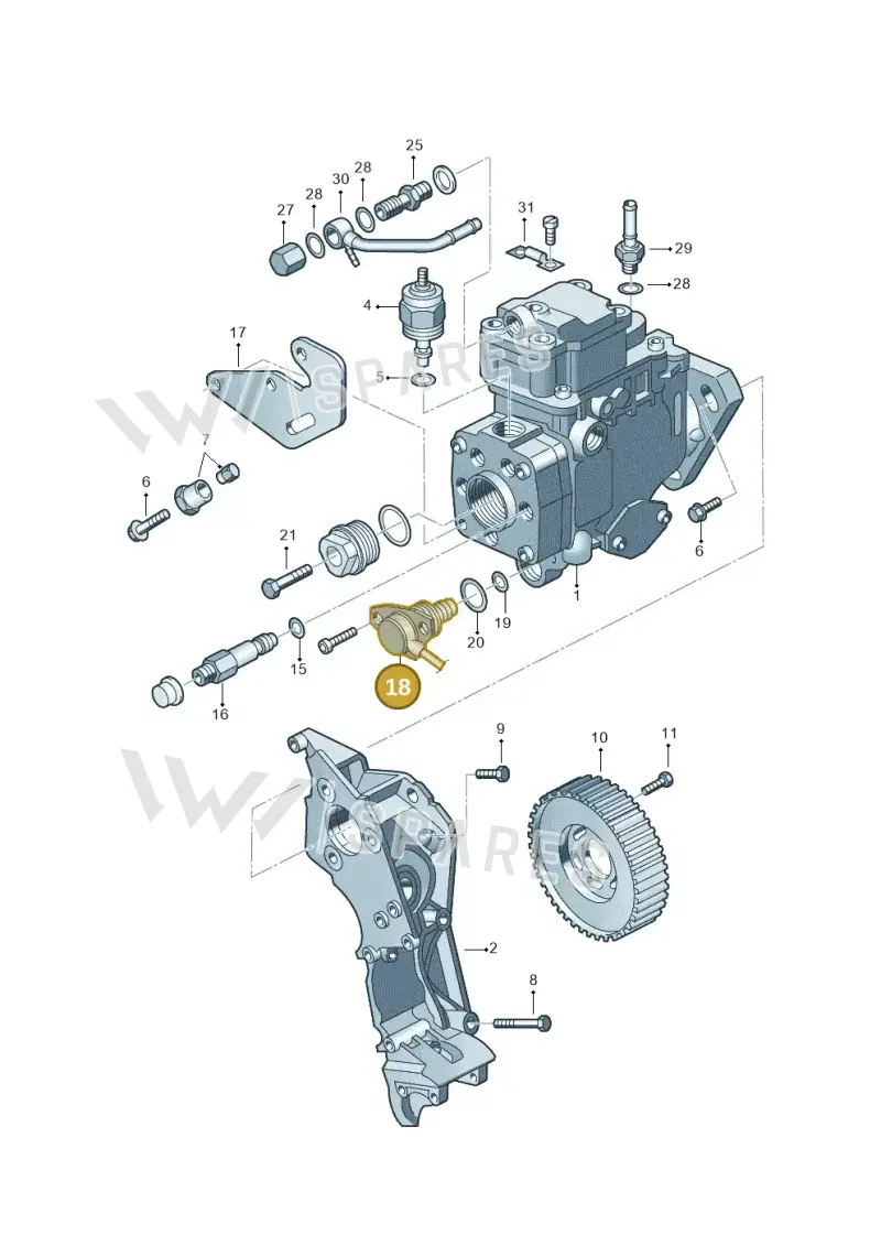 028906283M — Volkswagen POLO CLASSIC           06> (2005-) diagram 194130200, position 18