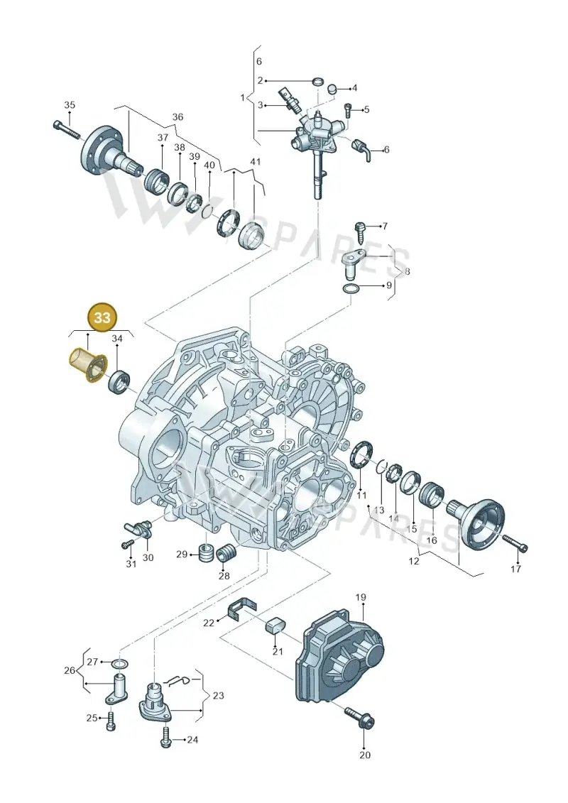 02A141180A — Volkswagen Golf 2.0 BlueMotion (2019-2024) diagram 827320020, position 33