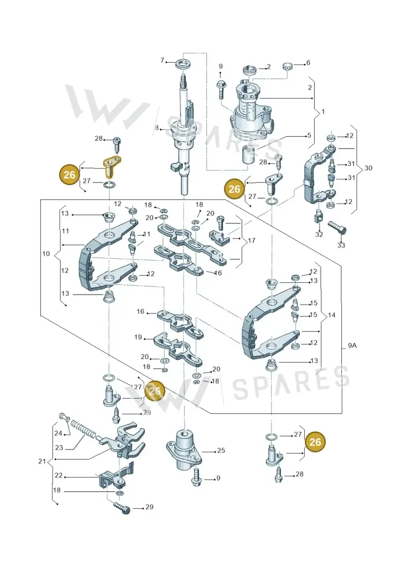 02A301427A — Volkswagen GOLF/VAR./4MOT. A4     02 (2001-2002) diagram 194311970, position 26