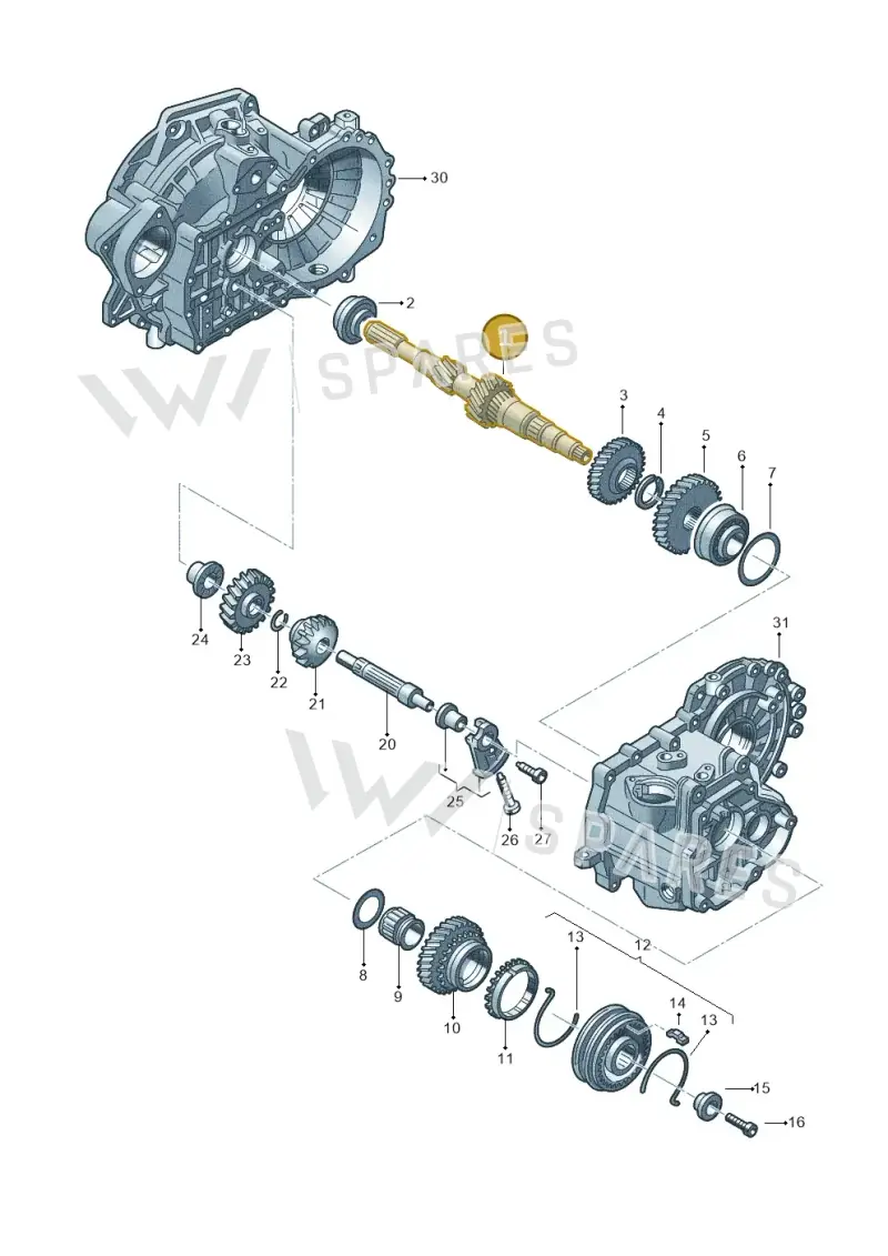 02A311103D — Volkswagen New Beetle Cabrio. (2003-2005) diagram 201311390, position 1
