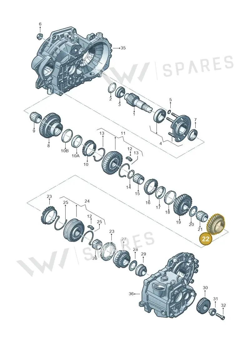 02A311129AA — Volkswagen GOLF/VAR./4MOT. A4     02 (2001-2002) diagram 201311380, position 22