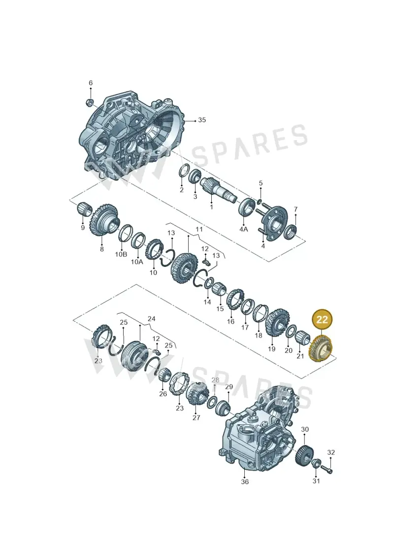 02A311129AB — Volkswagen BORA (FAW) (2001-2006) diagram 860311010, position 22