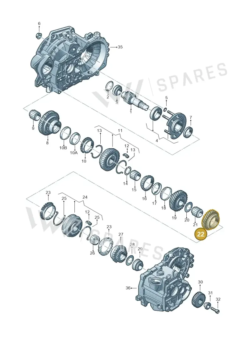 02A311129AS — Volkswagen JETTA                  06> (2006-) diagram 201311380, position 22