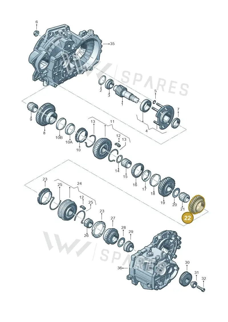 02A311129BK — Volkswagen Caddy kombi (2015-2020) diagram 201311380, position 22
