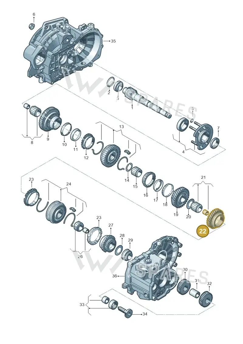 02A311129CH — Volkswagen Caddy kombi (2015-2020) diagram 746311300, position 22