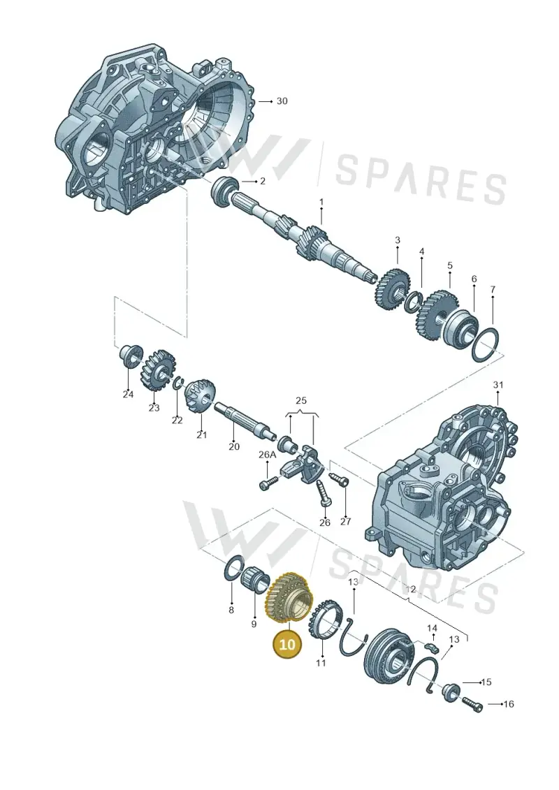02A311158AQ — Volkswagen Polo 1.4 BlueMotion (2014-2017) diagram 420311390, position 10