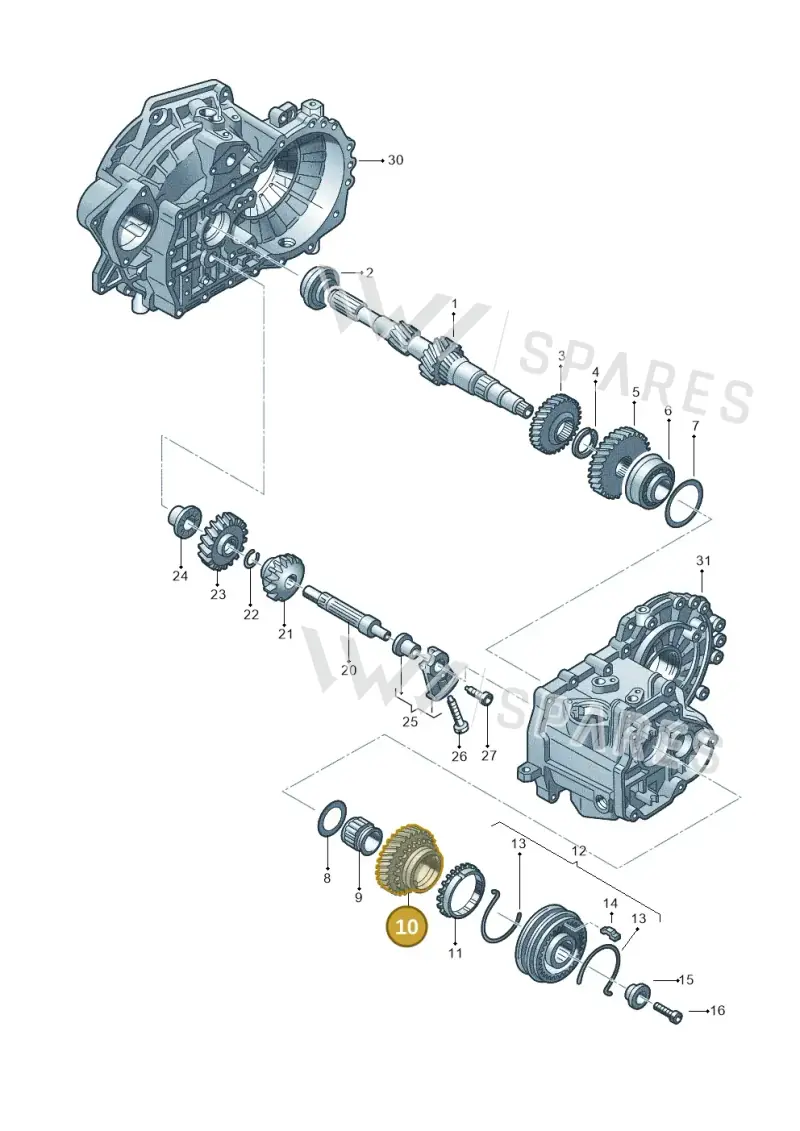 02A311158S — Volkswagen New Beetle             06> (2005-) diagram 201311390, position 10