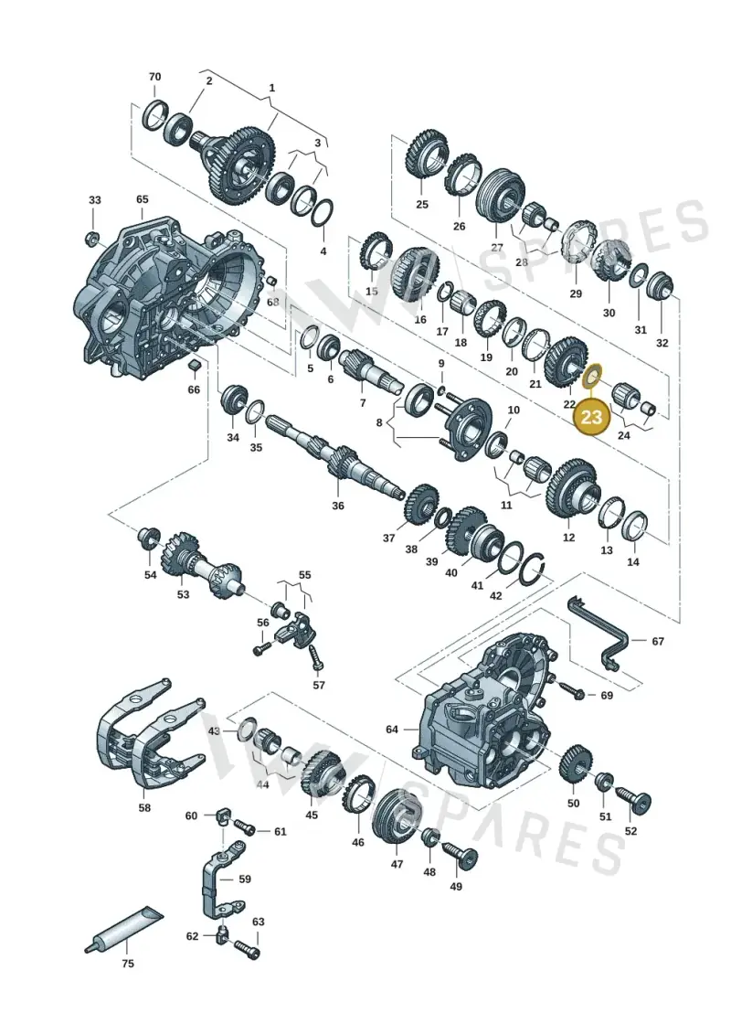 02A311175C — Volkswagen Transport. multivan (2019-2024) diagram 7ep300806, position 23