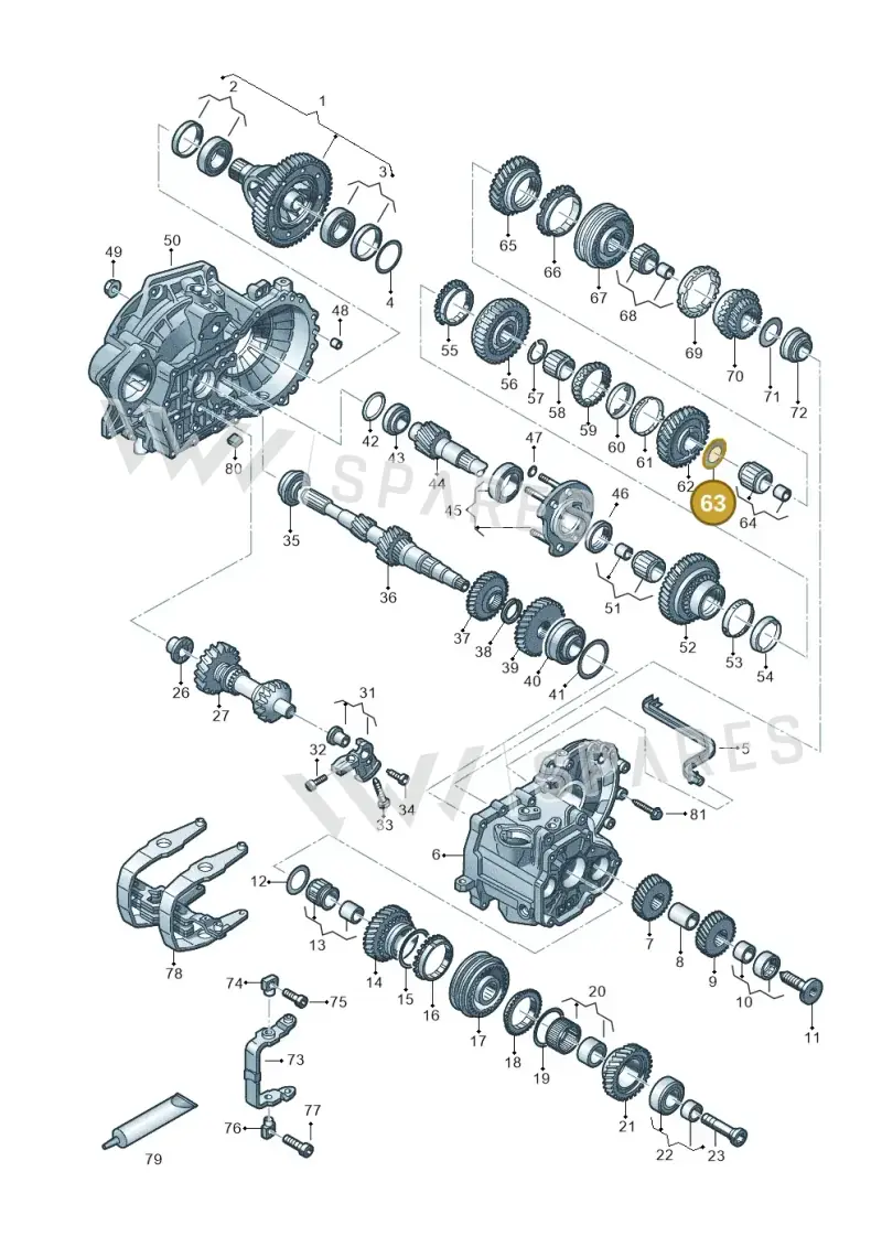 02A311175C — Volkswagen Arteon (2017-2023) diagram 828303520, position 63