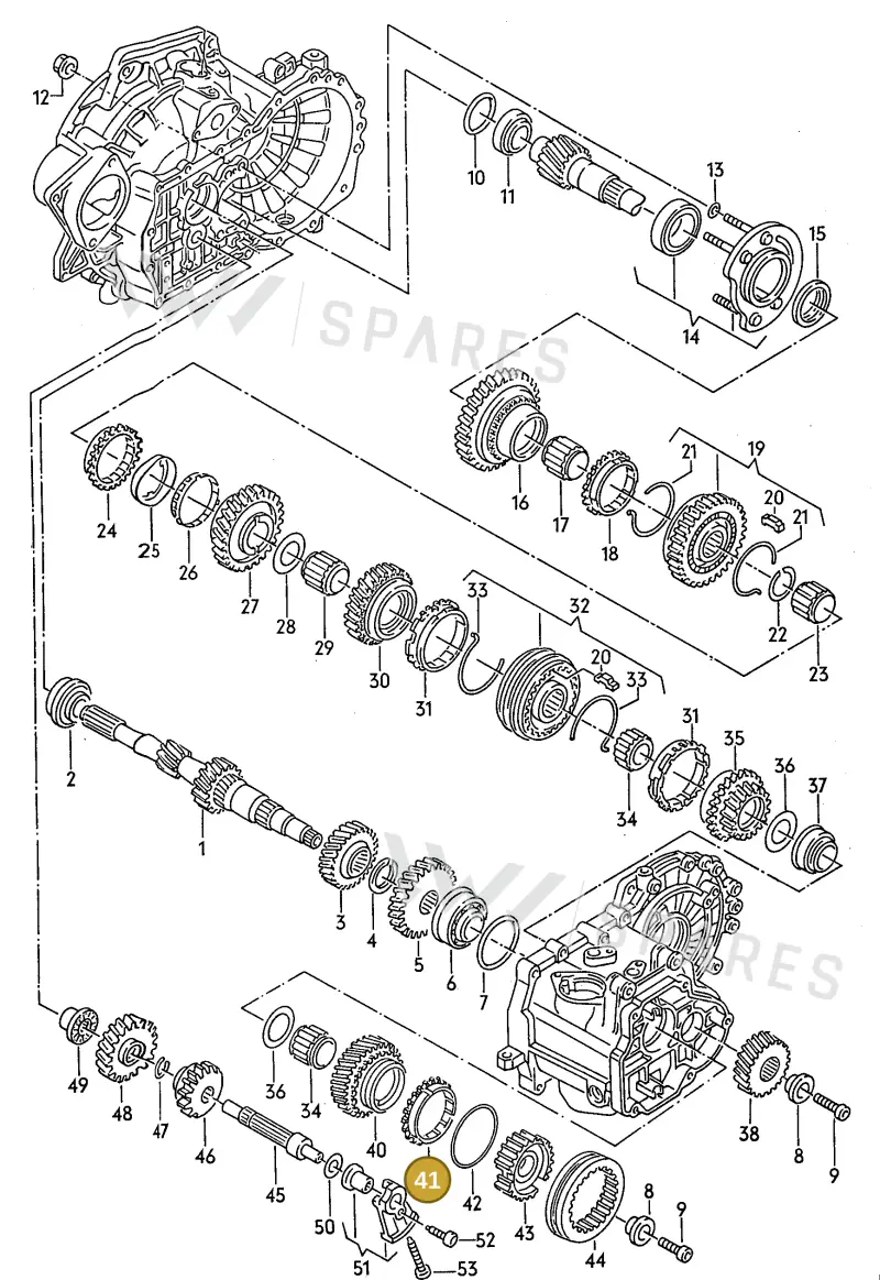 02A311295A — Volkswagen Passat syncro (1991-1993) diagram 084063000, position 41
