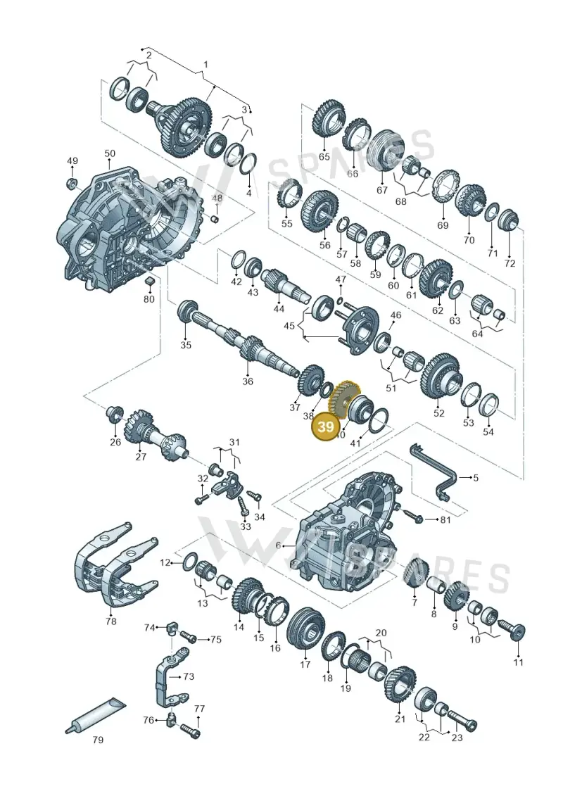 02A311351AQ — Volkswagen Arteon (2017-2023) diagram 828303520, position 39