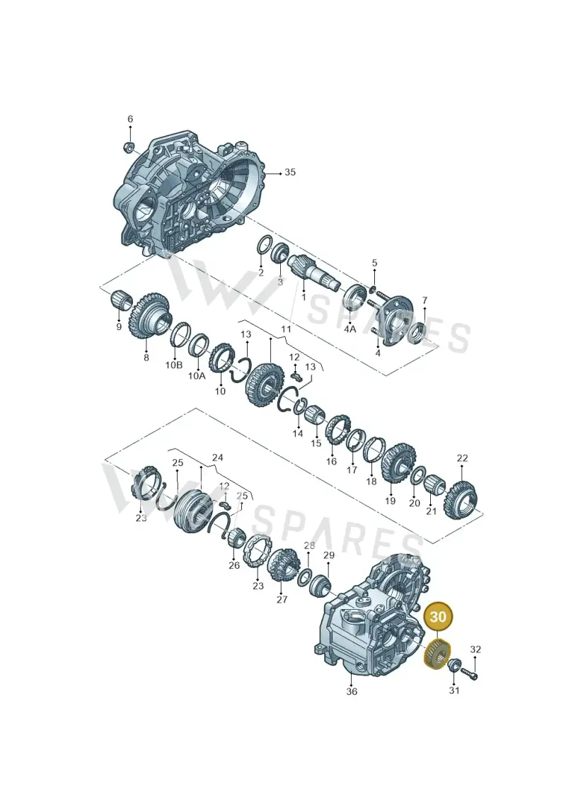 02A311361AD — Volkswagen BORA (FAW) (2001-2006) diagram 860311010, position 30