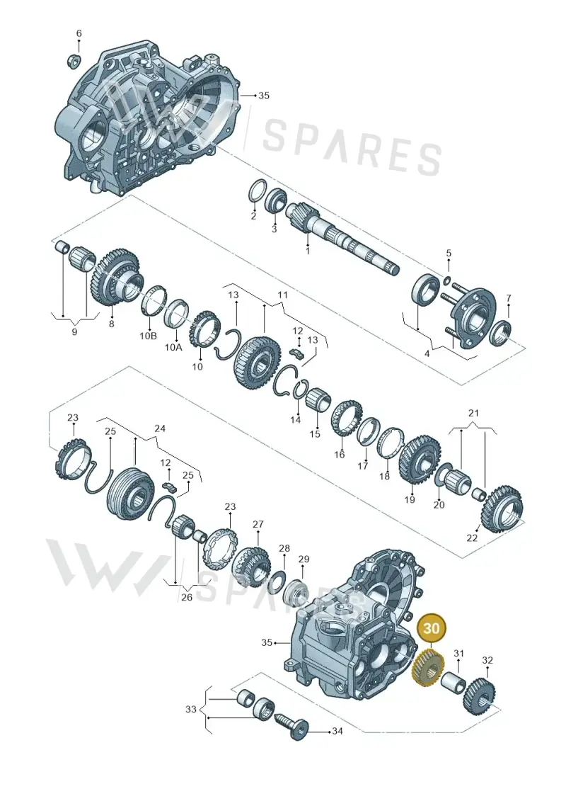 02A311361BL — Volkswagen Passat CC (2011-2016) diagram 409311400, position 30