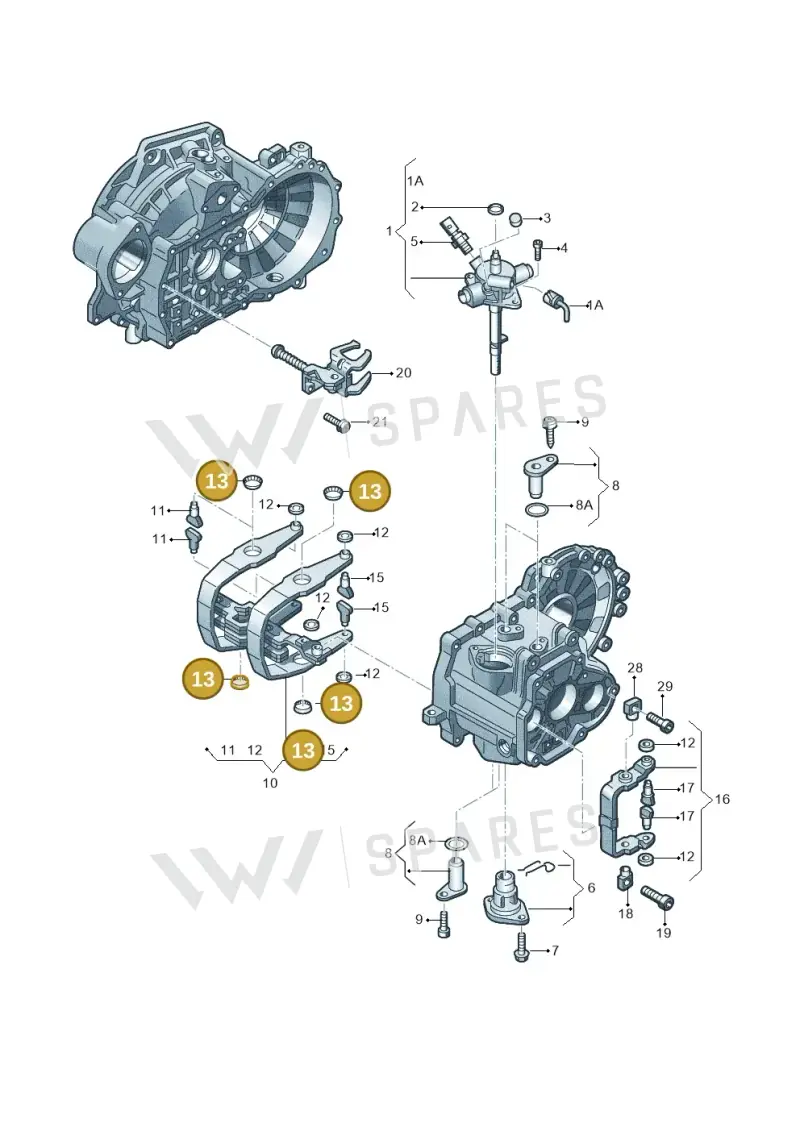02A311590C — Volkswagen Golf 1.6 (2015-2019) diagram 409311910, position 13
