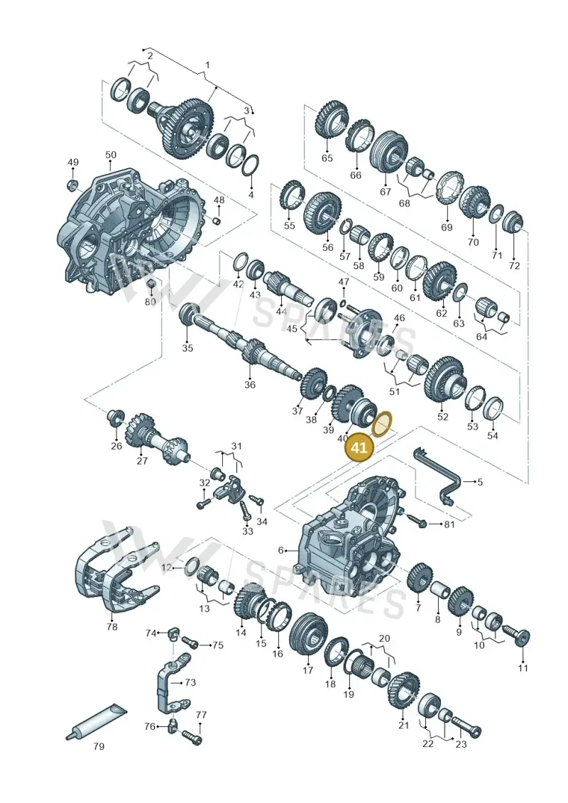 02A398140 — Volkswagen Arteon (2017-2023) diagram 828303520, position 41