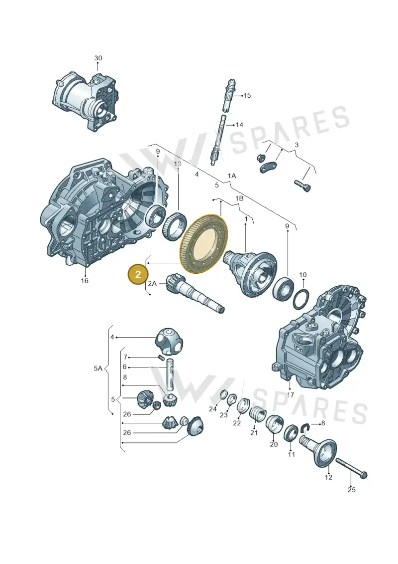 02A409143R — Volkswagen Passat syncro (1991-1993) diagram 143409100, position 2