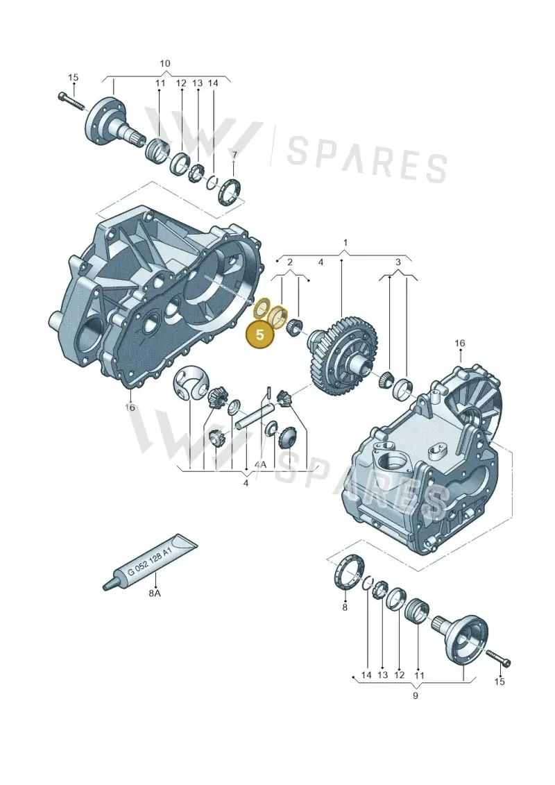 02A409210A — Volkswagen Golf estate (2009-2013) diagram 409409220, position 5
