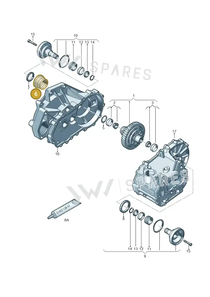02A409210G — Volkswagen Jetta 1.6 (2014-2018) diagram 794409130, position 6