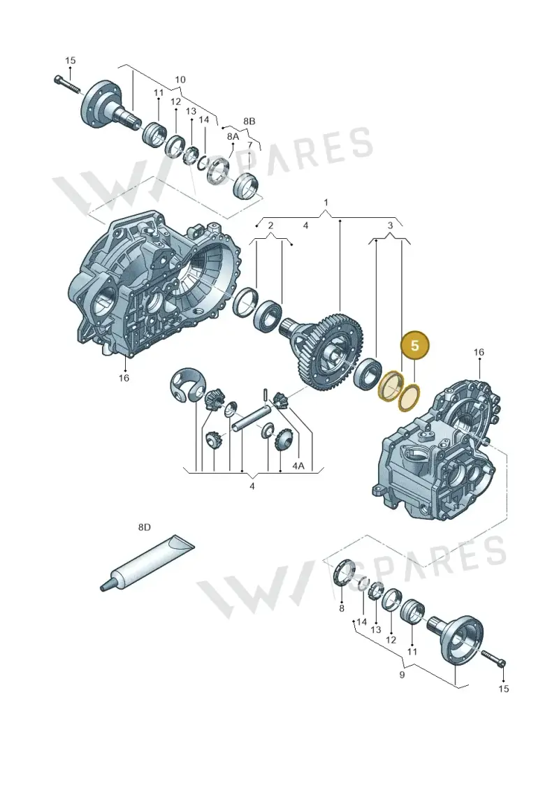 02A409210H — Volkswagen Jetta variant (2009-2014) diagram 420409200, position 5