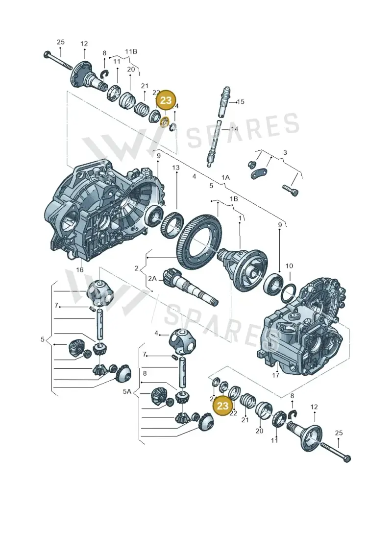 02A409374 — Volkswagen Caddy combi./del.van (1998-2005) diagram 148409250, position 23