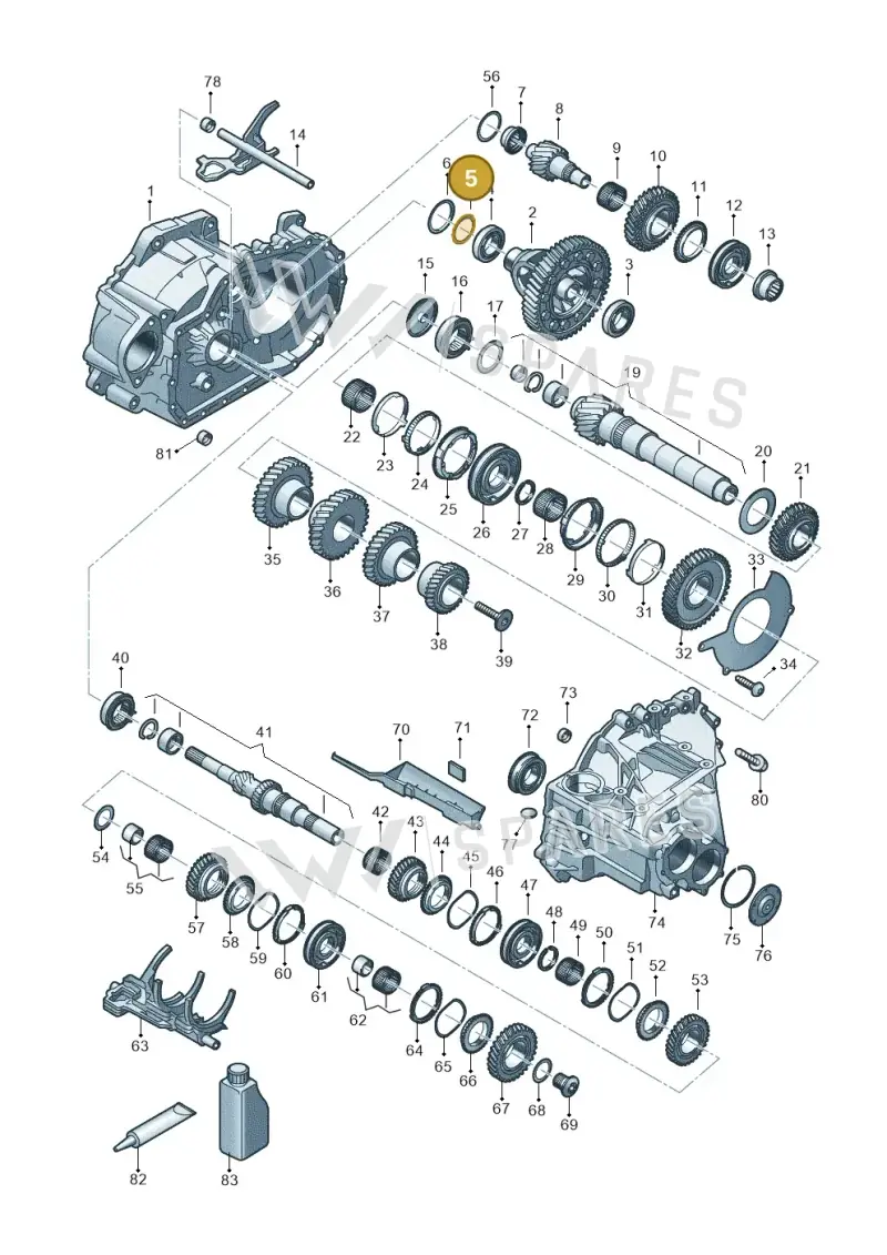 02B409210A — Volkswagen Caddy Maxi Kombi (2020-2024) diagram 5h0311150, position 5